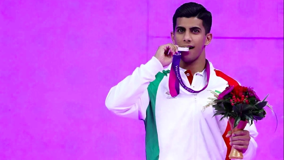 Iranske gymnasten Olfati vann historiskt guld vid Asiatiska mästerskapen 2025